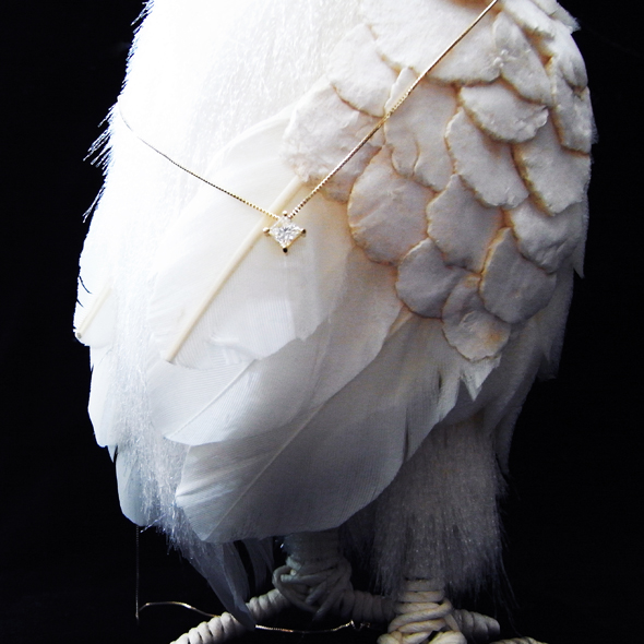 スクエアダイヤモンドのネックレス