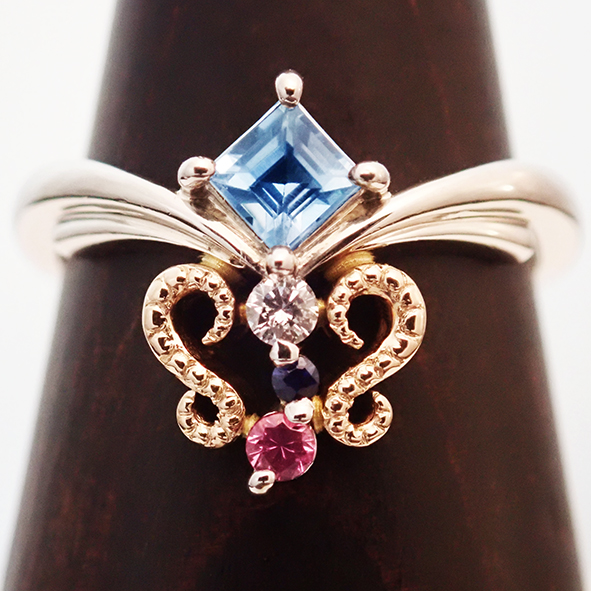 アクアマリンのリング