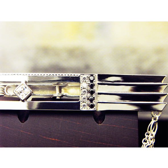 ジルコニアのネクタイピン