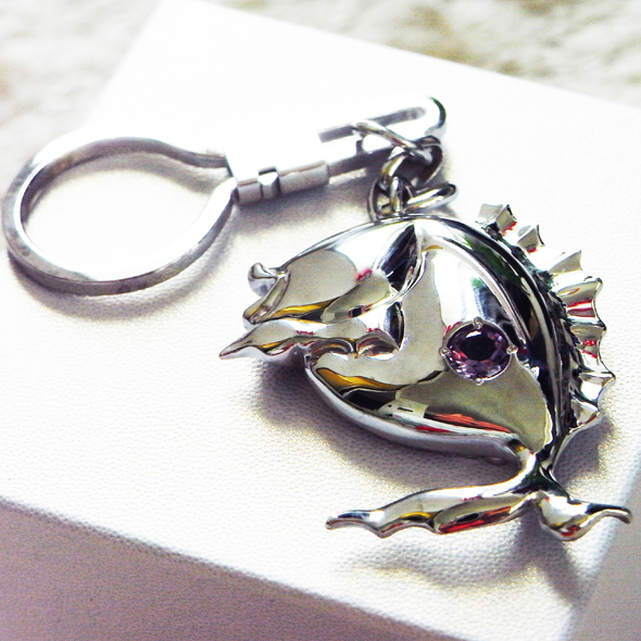 桂塩鯛師匠還暦お祝いのキーホルダー