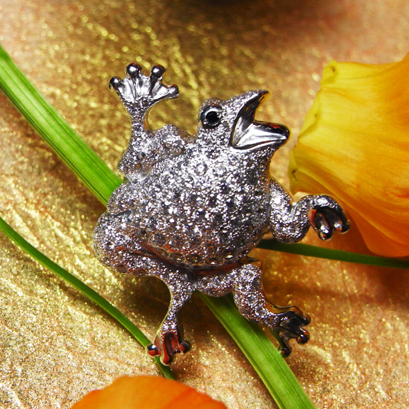 GIGA「笑う（わらう）」　シルバーネックレス（リング）