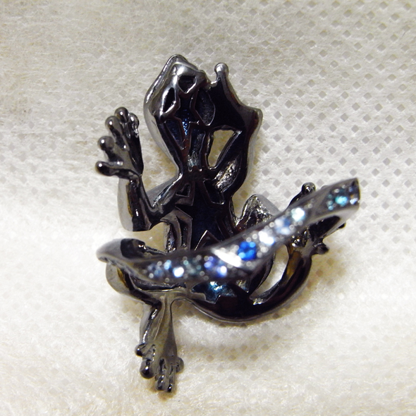 家守(やもり)のリング 裏のデザイン SV925 ルビー サファイア アクアマリン キュービックジルコニア 写真5