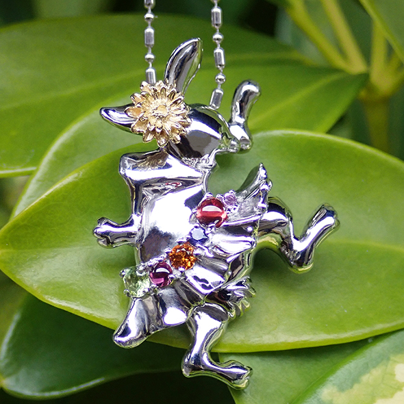 GIGA「遊ぶ（あそぶ）」　シルバーネックレス