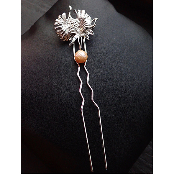 かんざし ー鶴と華ー