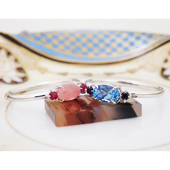 栖(スミカ)#3 栖(スミカ)#3-2との比較図 Pt900 K18イエローゴールド SV925 ブルートパーズ サファイア ロードクロサイト ルビー 写真8