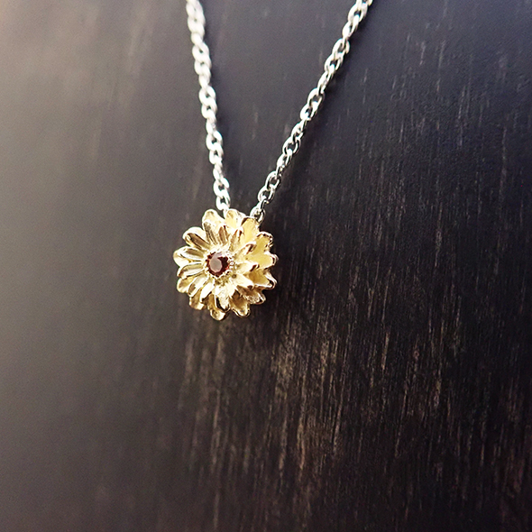 ガーベラのコンビネックレス