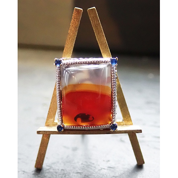 小さな絵の展覧会「アフリカの夕日」