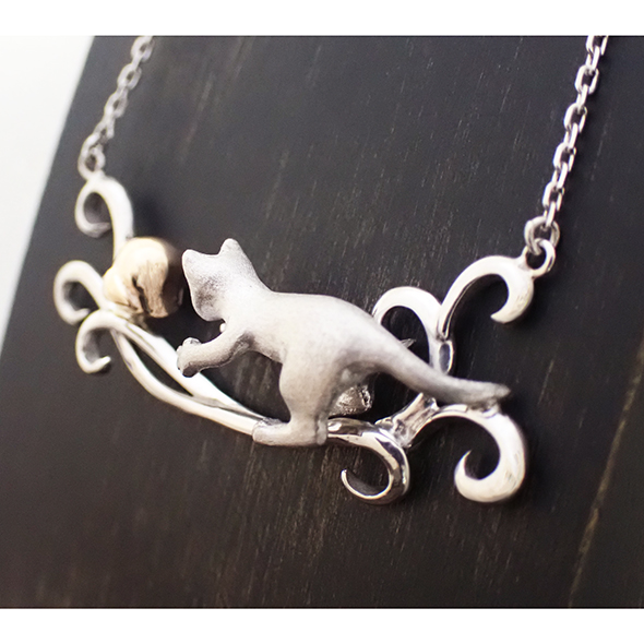 mignon ー高嶺の花ー 側面図 SV925 K10イエローゴールド 写真8