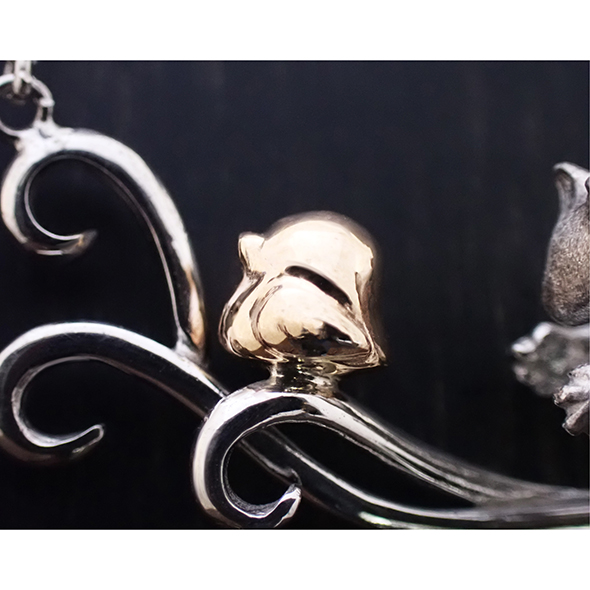 mignon ー高嶺の花ー 全体図 SV925 K10イエローゴールド 写真2